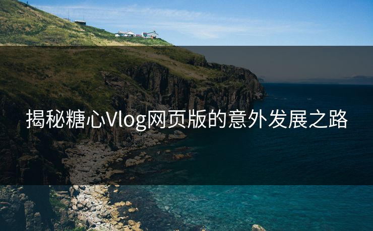 揭秘糖心Vlog网页版的意外发展之路