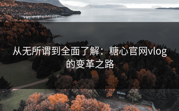 从无所谓到全面了解：糖心官网vlog的变革之路